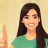 Smiling customer giving thumbs up
